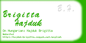 brigitta hajduk business card